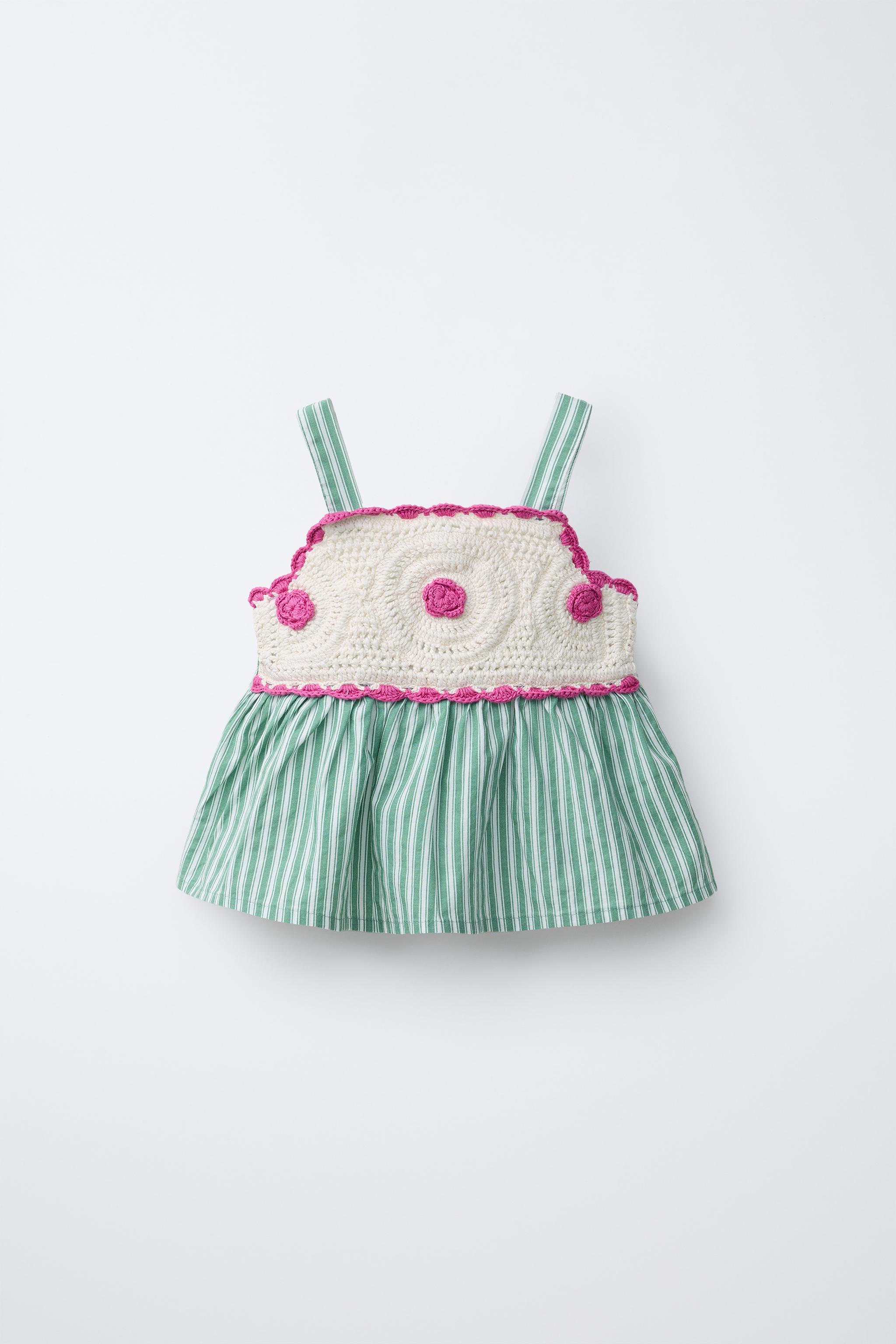TOP EN MAILLE ET CROCHET